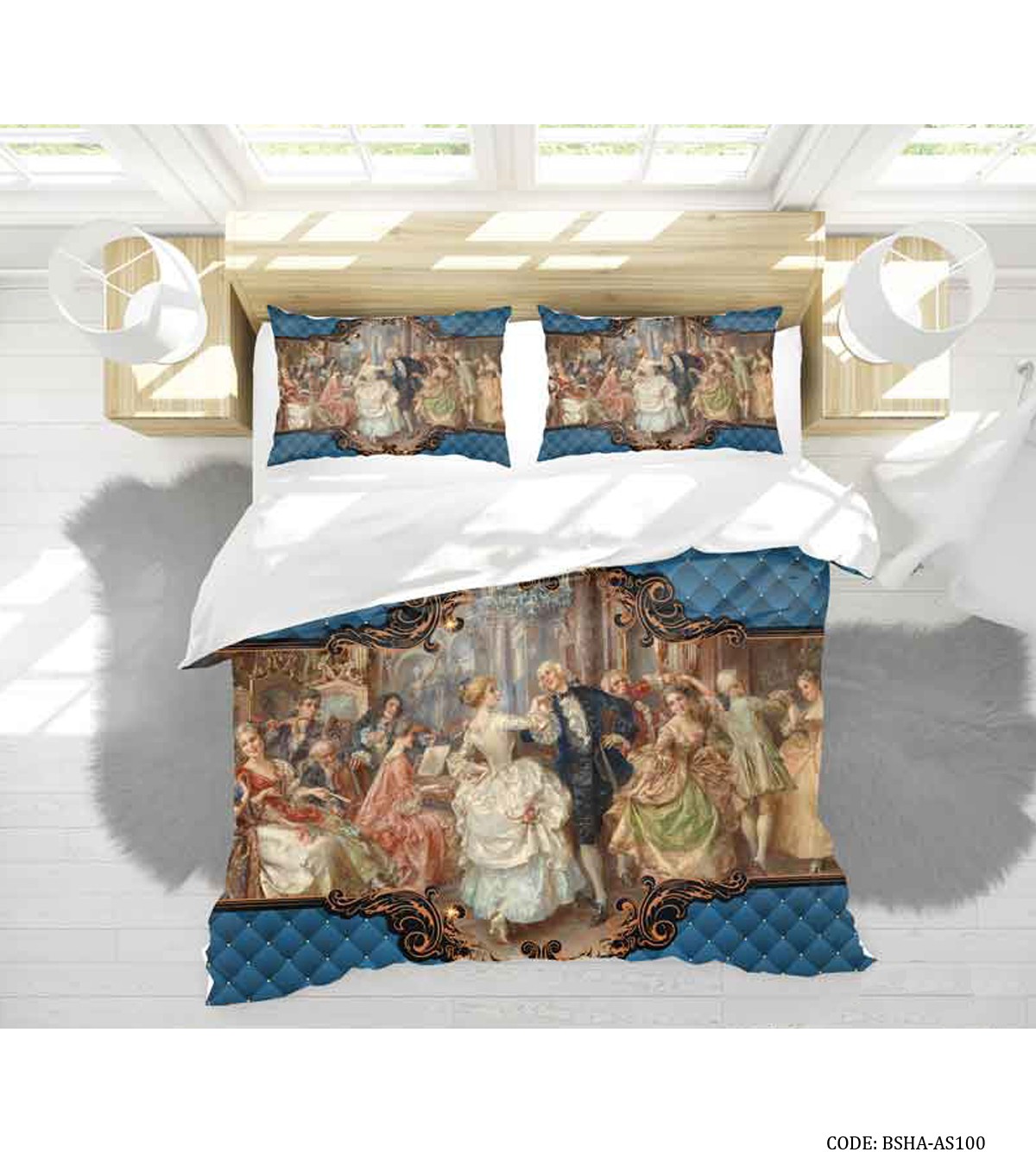 سرویس روتختی کلاسیک دو نفره مدل رقص سلطنتی