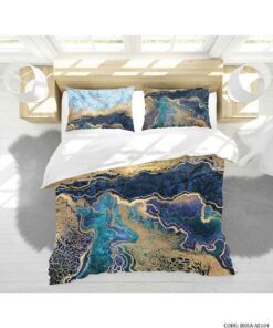 سرویس روتختی و ملحفه دو نفره مدل رزین