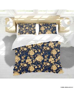 ست روتختی و ملحفه کشدار دو نفره مدل پیچک