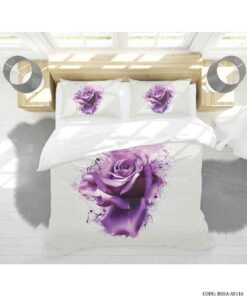 سرویس روتختی دو نفره مدل رز بنفش