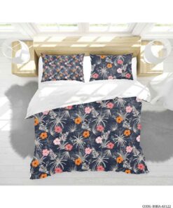 روتختی و ملحفه کشدار دو نفره مدل بهار