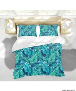ست روتختی و ملحفه دو نفره مدل برگ هاوایی