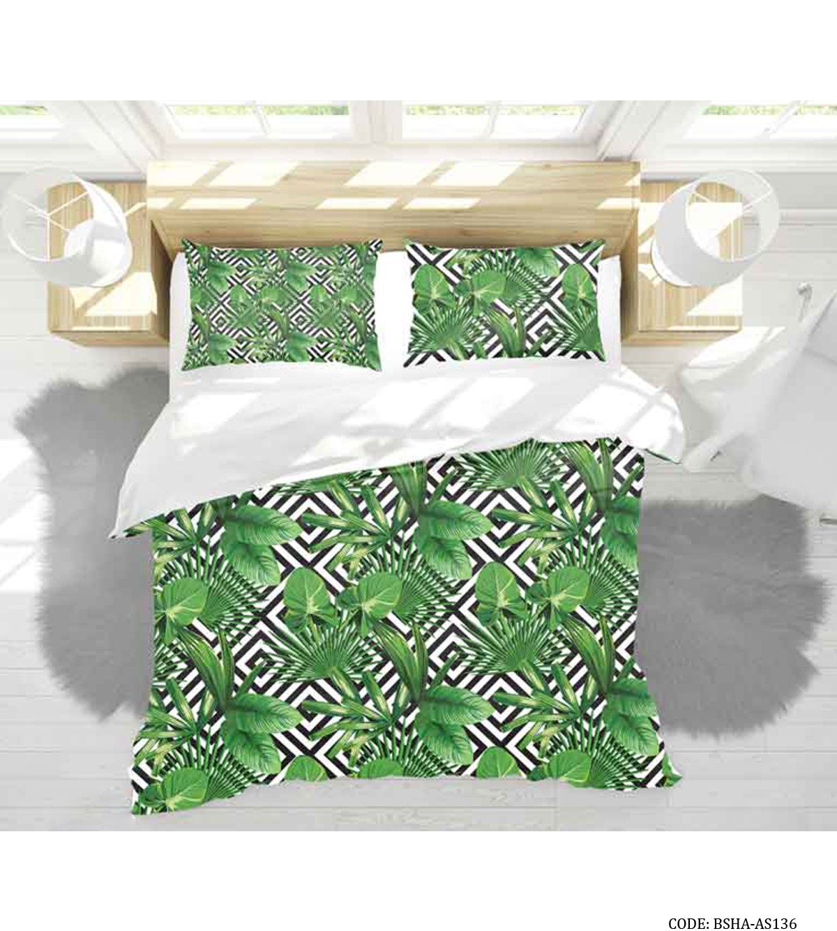 سرویس روتختی دو نفره مدل برگ انجیری