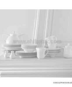 سرویس چینی زیبای ایرانی زرین 12 نفره سفید