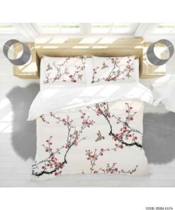 ست روتختی و ملحفه دو نفره مدل درخت بهاری