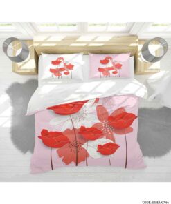 سرویس روتختی و ملحفه دو نفره مدل شقایق