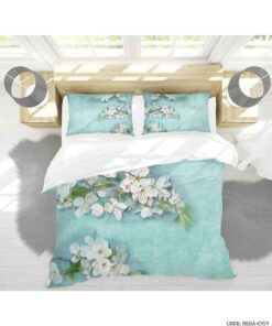 ست روتختی و ملحفه کشدار دو نفره مدل برکه