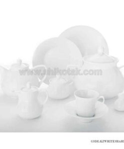 سرویس چینی زیبای ایرانی زرین 12 نفره سفید