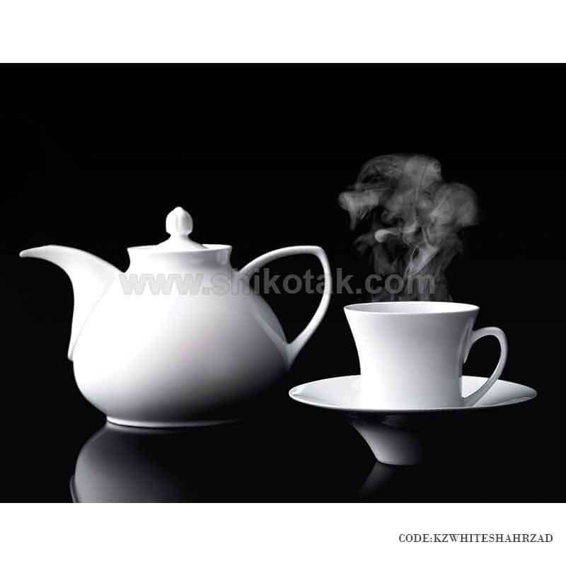 سرویس چینی زیبای ایرانی زرین 12 نفره سفید