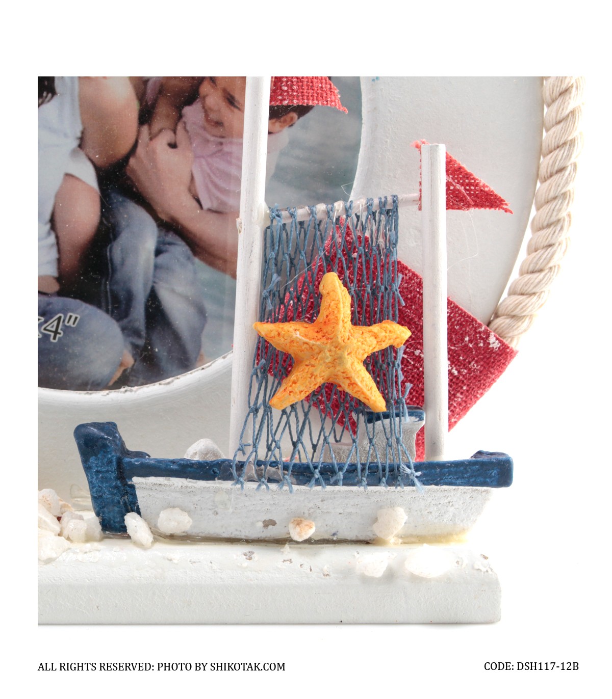 قاب عکس تم دریایی مدل WELCOME