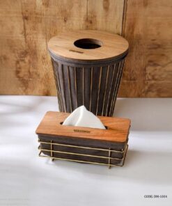 سطل و جادستمالی فلزی با کاور پارچه ای مدل دریا