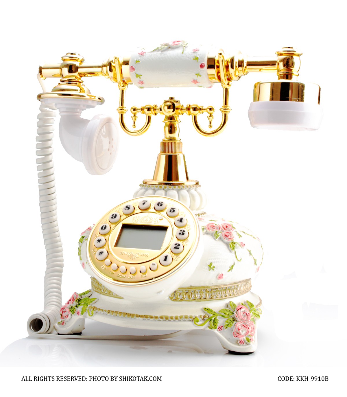 تلفن گلدار رومیزی مدل Sophia