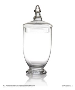 شکلات خوری شیشه ای بیضی سری 6-121