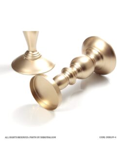 ست جاشمعی فلزی سه عددی رنگ برنزی