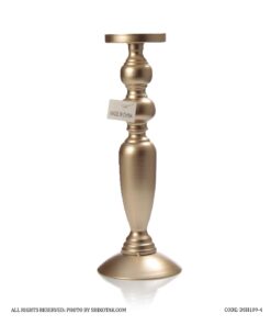 ست جاشمعی فلزی سه عددی رنگ برنزی