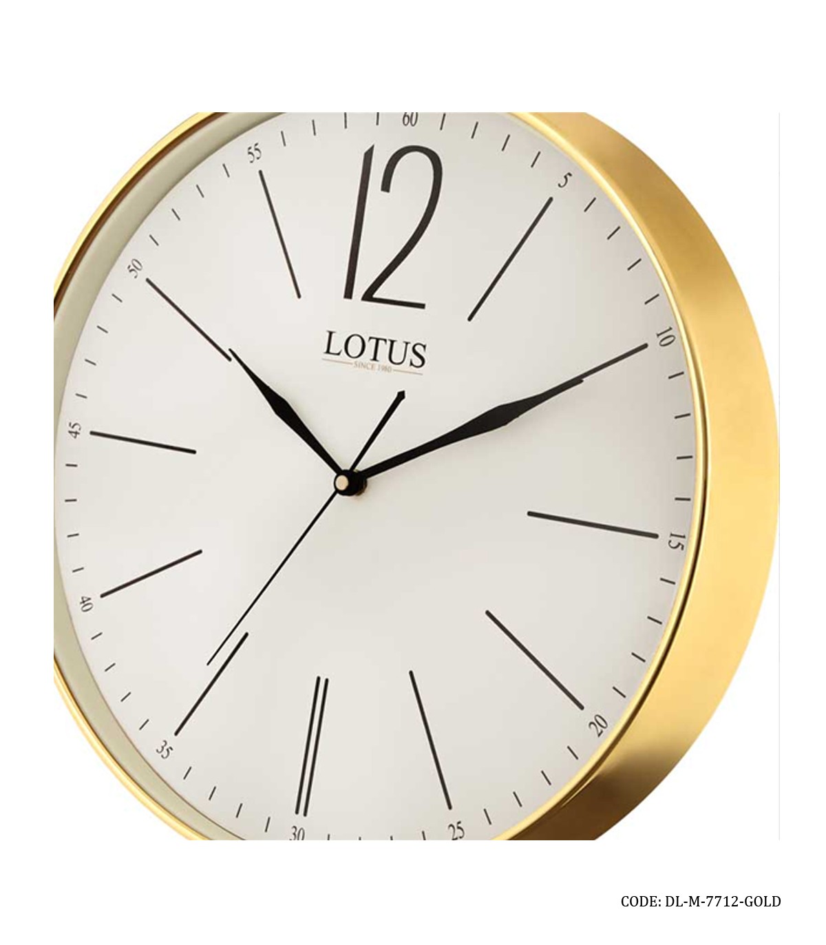 ساعت دیواری گرد فلزی لوتوس مدل NOLAN