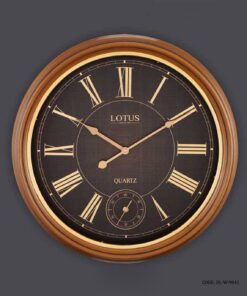 ساعت دیواری چوبی با اعداد رومی لوتوس مدل FRANKLINE