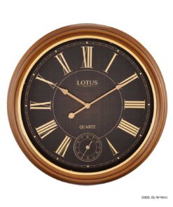 ساعت دیواری چوبی با اعداد رومی لوتوس مدل FRANKLINE