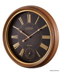 ساعت دیواری چوبی با اعداد رومی لوتوس مدل FRANKLINE