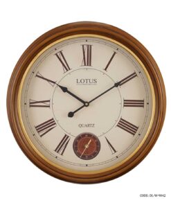 ساعت دیواری چوبی اعداد رومی لوتوس مدل ELWOOD