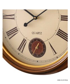ساعت دیواری چوبی اعداد رومی لوتوس مدل ELWOOD