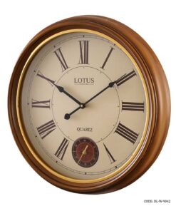 ساعت دیواری چوبی اعداد رومی لوتوس مدل ELWOOD