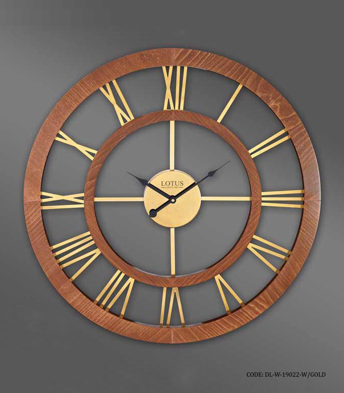 ساعت دیواری مدرن چوبی بدون قاب مدل HEINSBERG