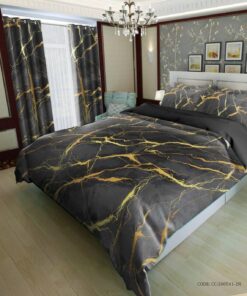 روتختی و لحاف دوختدار دو نفره مدل ماربل