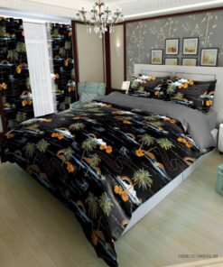 ست روتختی و لحاف دوختدار دو نفره مدل جزیره