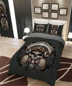 سرویس روتختی و لحاف دوختدار یک نفره پسرانه مدل اسکلت