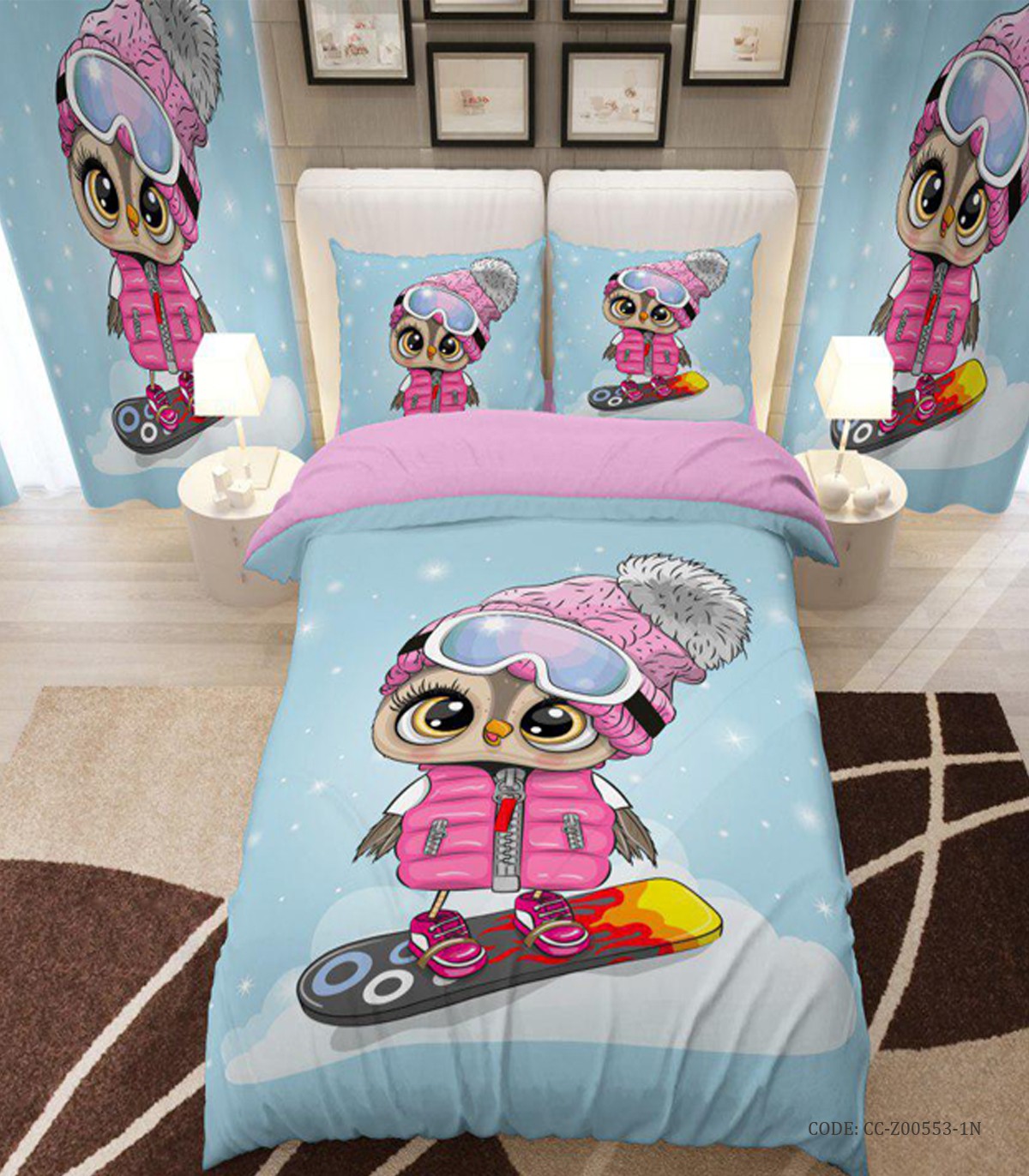 روتختی یک نفره دخترانه مدل جغد