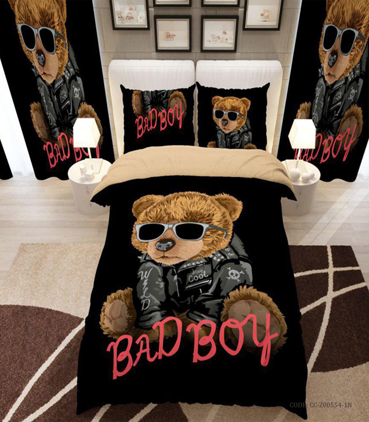 ست روتختی یک نفره پسرانه مدل bad boy