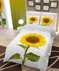 سرویس روتختی و لحاف دوختدار یک نفره مدل آفتاب گردان 1