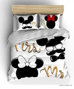 ست روتختی دو نفره طرح miss and mr