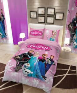 سرویس روتختی و لحاف دوختدار دخترانه مدل فروزن