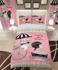 روتختی دخترانه صورتی یک نفره مدل Living the dream