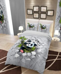 سرویس روتختی و ملحفه کشدار یک نفره مدل پاندا