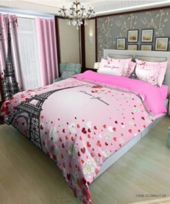 سرویس روتختی و ملحفه کشدار دو نفره مدل Eiffel