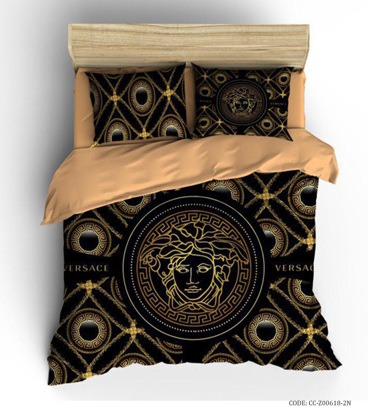 روتختی دو نفره مدل ورساچه طلایی