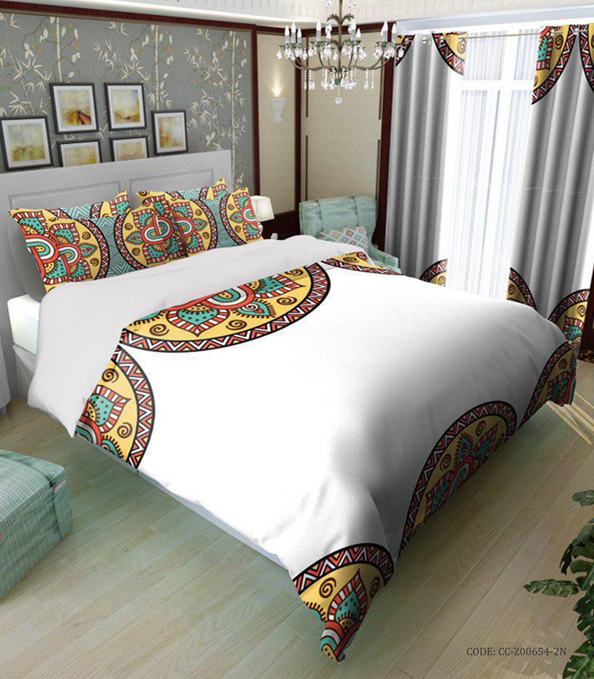 سرویس روتختی و لحاف دوختدار دو نفره مدل لیلا