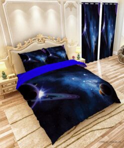 سرویس روتختی و ملحفه کشدار یک نفره مدل کهکشان