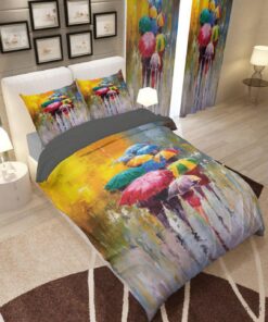 ست روتختی و لحاف دوختدار یک نفره مدل چتر