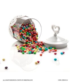 کندی باکس در قلبی فلزی بدون پایه سفید