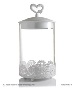 کندی باکس در قلبی فلزی بدون پایه سفید