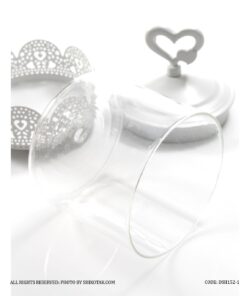 کندی باکس در قلبی فلزی بدون پایه سفید