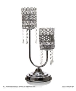 شمعدان پایه بلند دوشعله  مدل U