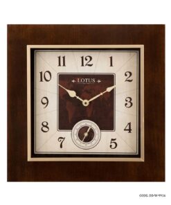 ساعت دیواری چوبی مربع مدل 9916