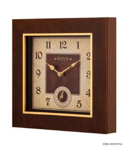 ساعت دیواری چوبی مربع مدل 9916
