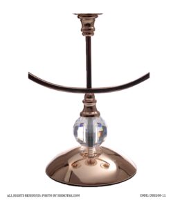 جاشمعی استیل طلایی 3 شعله مدل Soha