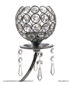 جاشمعی کریستالی 3 شعله مدل هشتی